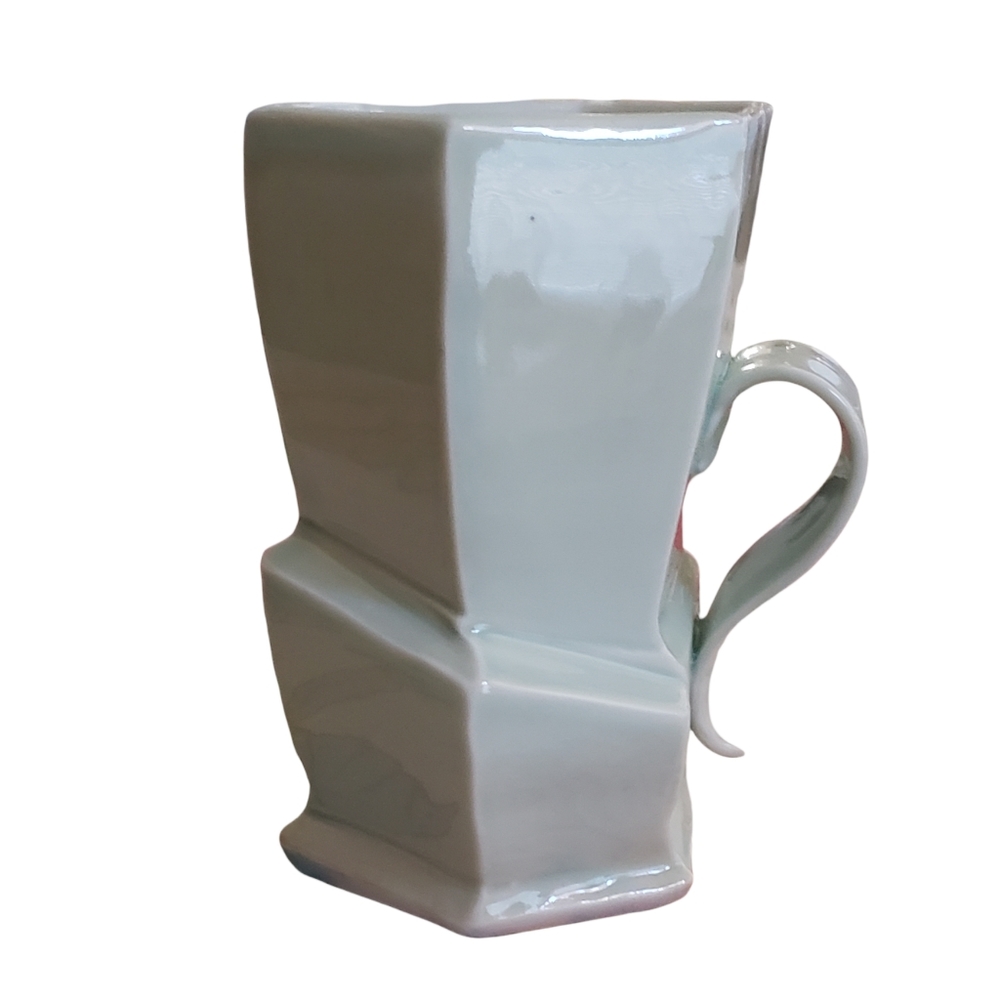 Sculpted Pottery Mug